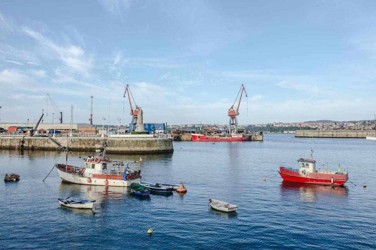 Atico Lujo Costa Vasca Bilbaoterraza Mar Jacuzi Lägenhet Santurtzi Exteriör bild