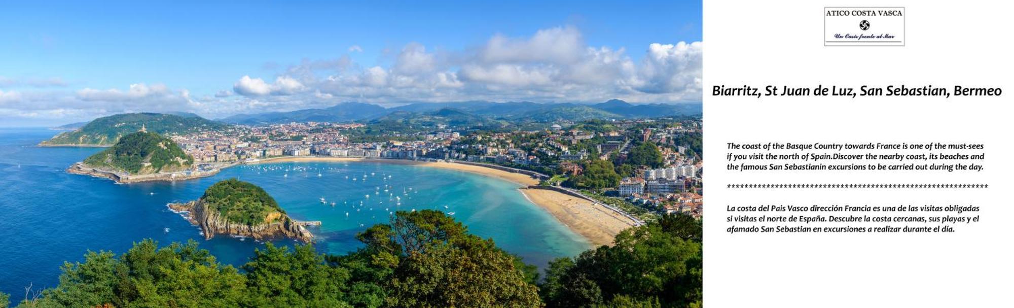 Atico Lujo Costa Vasca Bilbaoterraza Mar Jacuzi Lägenhet Santurtzi Exteriör bild
