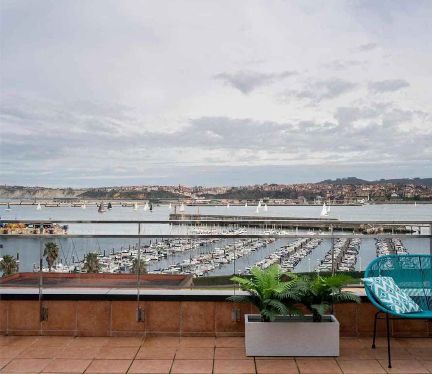 Atico Lujo Costa Vasca Bilbaoterraza Mar Jacuzi Lägenhet Santurtzi Exteriör bild